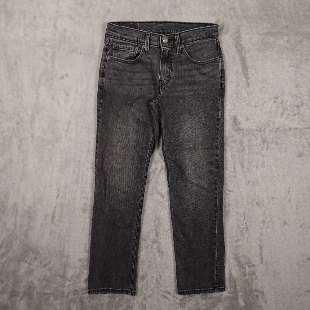 Levi's Jeans 514 Straight Fit men's 28x30 vintage black denim‎ red tab